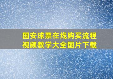 国安球票在线购买流程视频教学大全图片下载