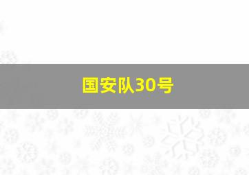 国安队30号