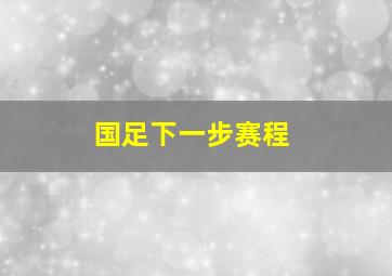 国足下一步赛程