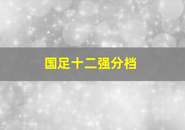 国足十二强分档