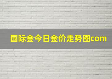 国际金今日金价走势图com