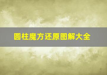 圆柱魔方还原图解大全