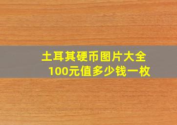 土耳其硬币图片大全100元值多少钱一枚