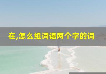 在,怎么组词语两个字的词