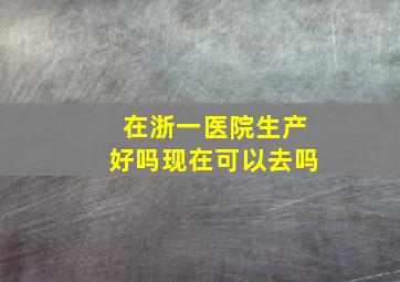 在浙一医院生产好吗现在可以去吗