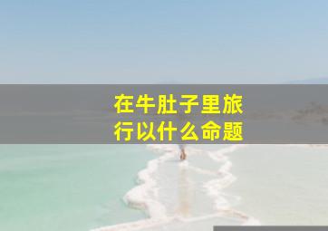 在牛肚子里旅行以什么命题