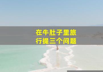 在牛肚子里旅行提三个问题