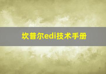 坎普尔edi技术手册