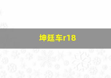 坤廷车r18