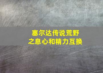 塞尔达传说荒野之息心和精力互换