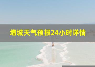 增城天气预报24小时详情