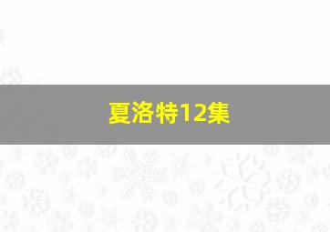 夏洛特12集