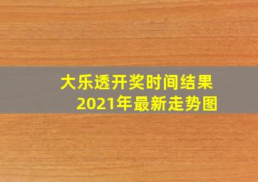 大乐透开奖时间结果2021年最新走势图