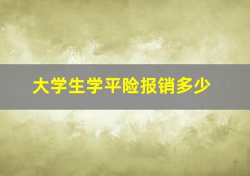 大学生学平险报销多少