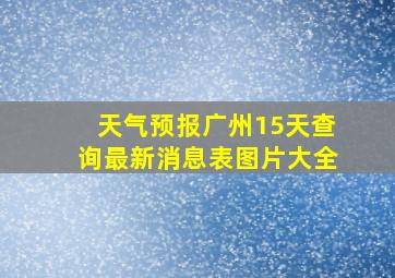 天气预报广州15天查询最新消息表图片大全