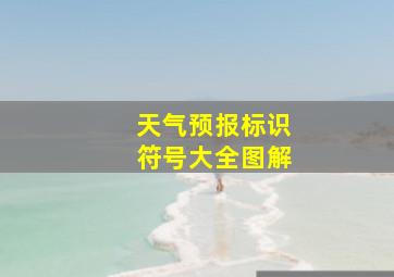 天气预报标识符号大全图解