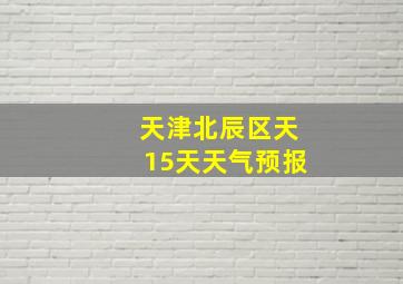 天津北辰区天15天天气预报