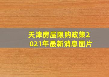 天津房屋限购政策2021年最新消息图片