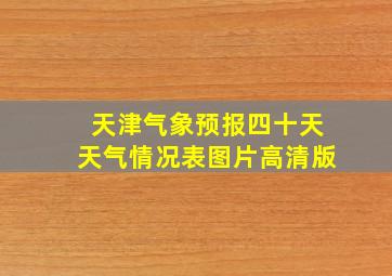 天津气象预报四十天天气情况表图片高清版