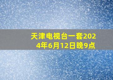 天津电视台一套2024年6月12日晚9点