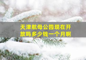 天津航母公园现在开放吗多少钱一个月啊