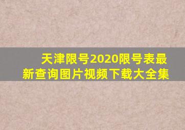 天津限号2020限号表最新查询图片视频下载大全集