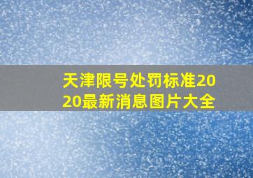 天津限号处罚标准2020最新消息图片大全