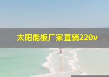 太阳能板厂家直销220v