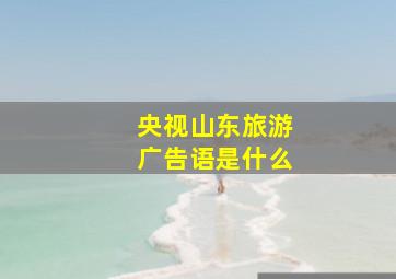 央视山东旅游广告语是什么