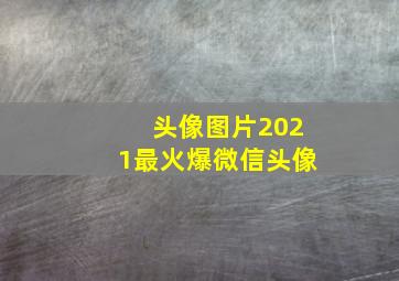 头像图片2021最火爆微信头像