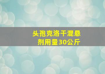 头孢克洛干混悬剂用量30公斤