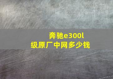 奔驰e300l级原厂中网多少钱