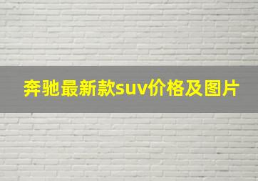 奔驰最新款suv价格及图片