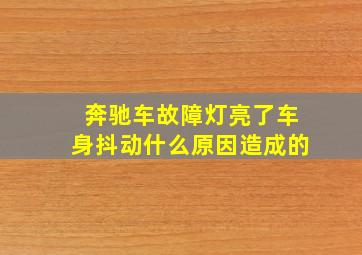 奔驰车故障灯亮了车身抖动什么原因造成的