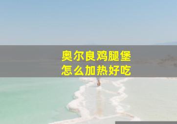 奥尔良鸡腿堡怎么加热好吃