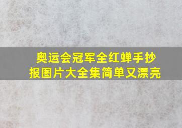 奥运会冠军全红蝉手抄报图片大全集简单又漂亮