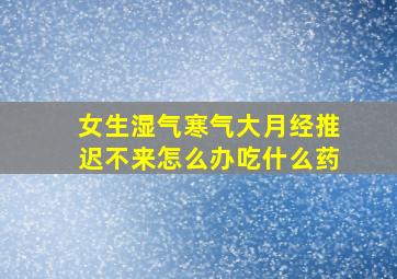 女生湿气寒气大月经推迟不来怎么办吃什么药