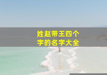 姓赵带王四个字的名字大全