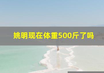 姚明现在体重500斤了吗