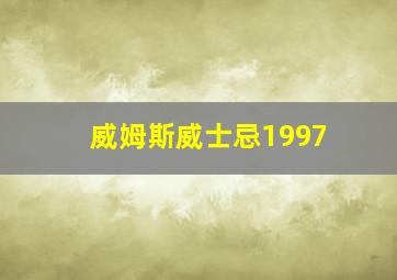 威姆斯威士忌1997