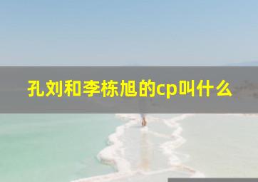 孔刘和李栋旭的cp叫什么