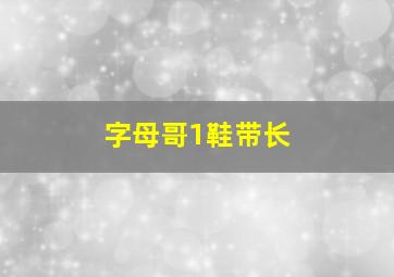 字母哥1鞋带长