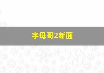 字母哥2断面