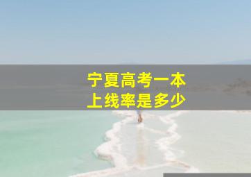 宁夏高考一本上线率是多少