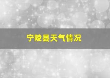 宁陵县天气情况