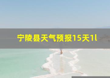 宁陵县天气预报15天1l