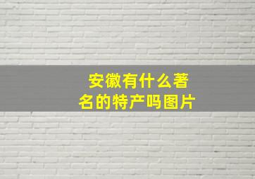 安徽有什么著名的特产吗图片