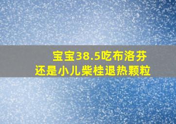 宝宝38.5吃布洛芬还是小儿柴桂退热颗粒