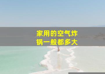 家用的空气炸锅一般都多大