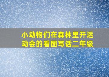 小动物们在森林里开运动会的看图写话二年级